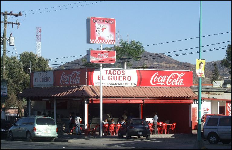 Tacos El Guero,located on Av. Benito Juarez, in Tecate...